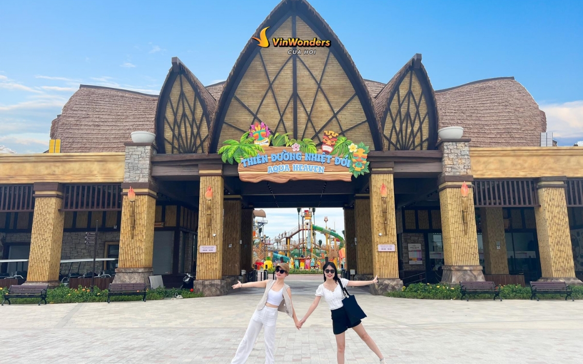 VinWonders Cửa Hội là điểm đến phù hợp với nhóm bạn, gia đình có con nhỏ 