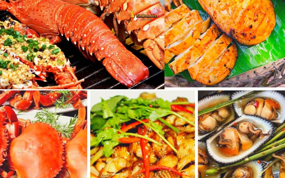 Khám phá hải sản địa phương tươi rói 